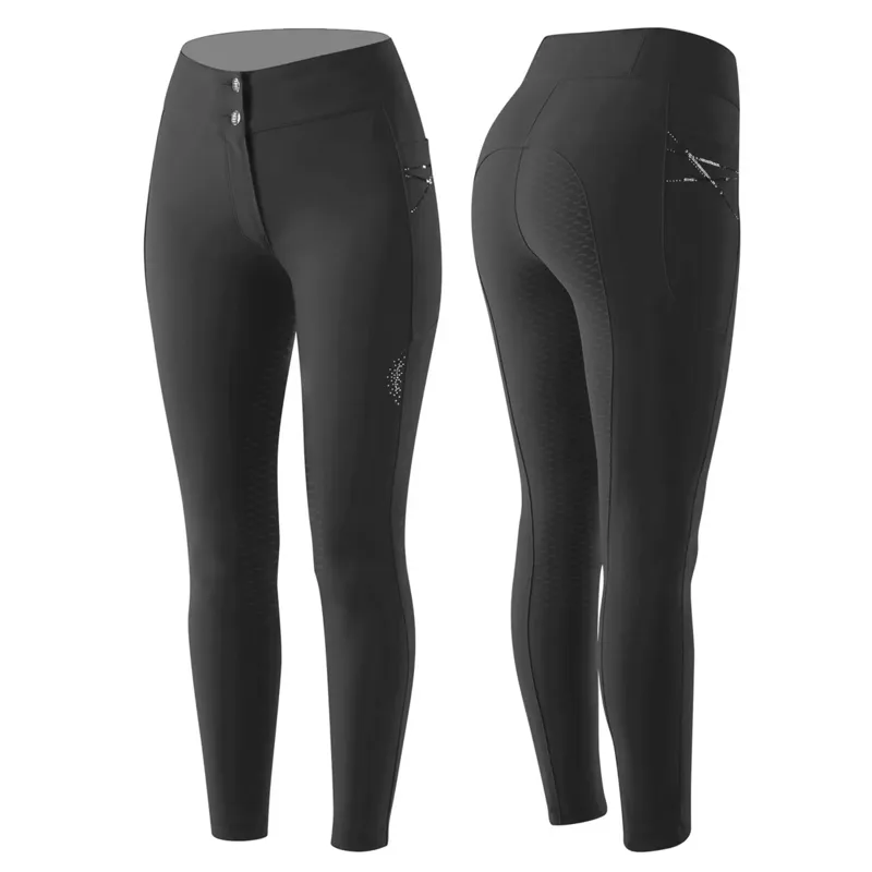 Animo Nutan Full Grip Womens Breeches - Nero