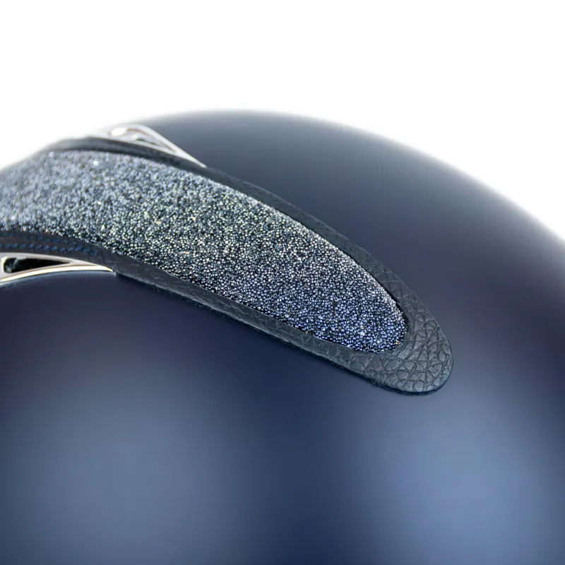 Antares Galaxy Crystal Fabric Riding Hat - Navy/Navy-4