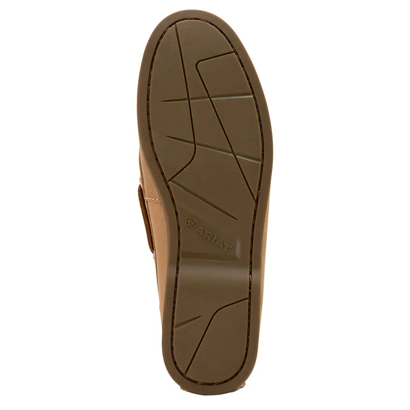 Ariat Antigua Ladies Deck Shoes - Natural Tan-4