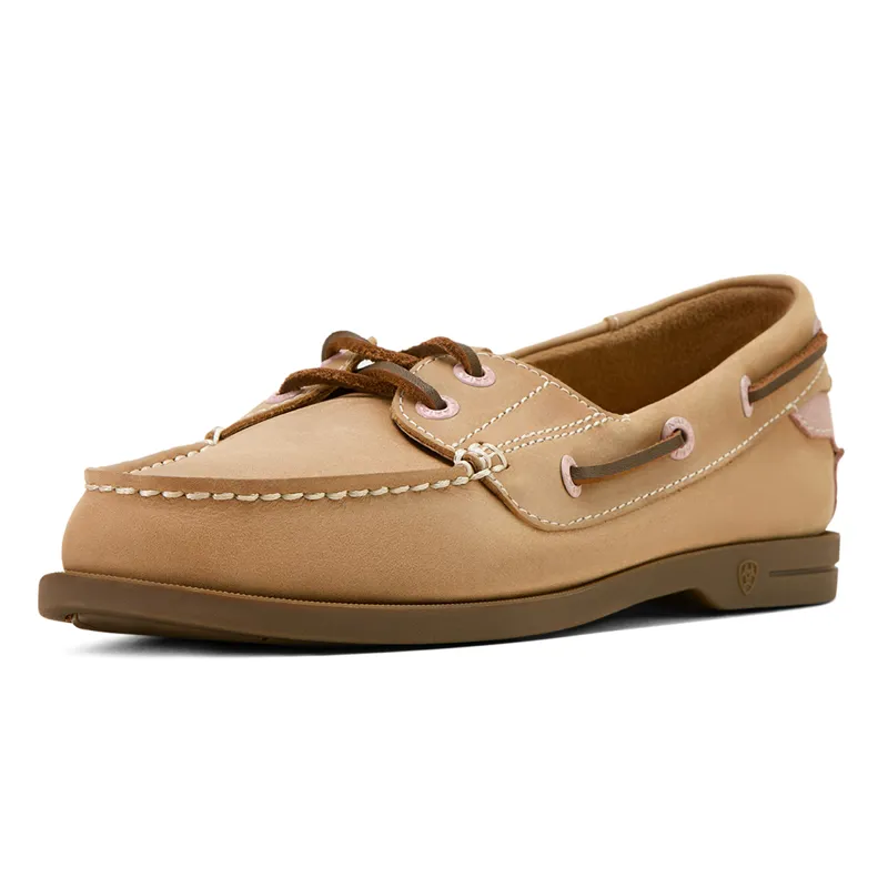 Ariat Antigua Ladies Deck Shoes - Natural Tan