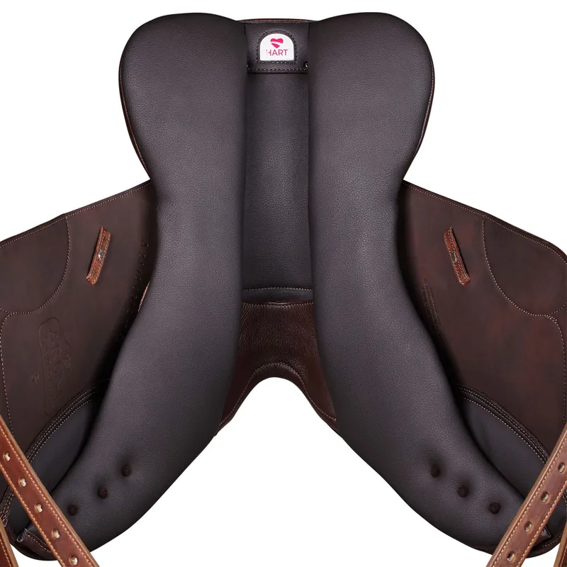 Arena Pony Monoflap Jump Saddle - Brown-2
