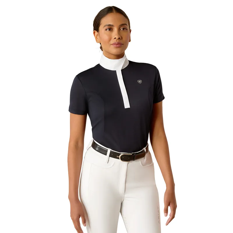 Ariat Aptos Short Sleeve Ladies Show Shirt - Show Navy