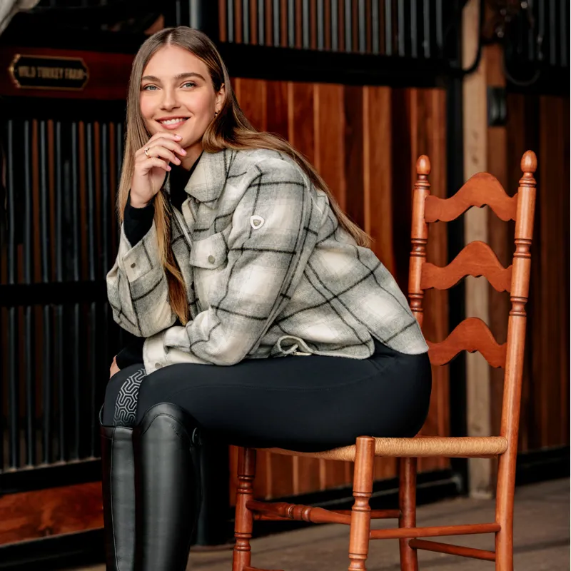 Ariat Warrington Womens Wool-Blend Jacket - Grey Plaid-6