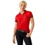 Ariat Bandera 1/4 Zip Ladies Polo Shirt - Red