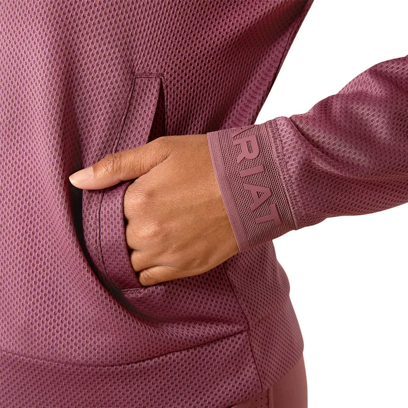 Ariat Breathe 1/2 Zip Ladies Sweatshirt - Tulipwood-4