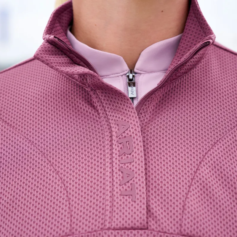 Ariat Breathe 1/2 Zip Ladies Sweatshirt - Tulipwood-3