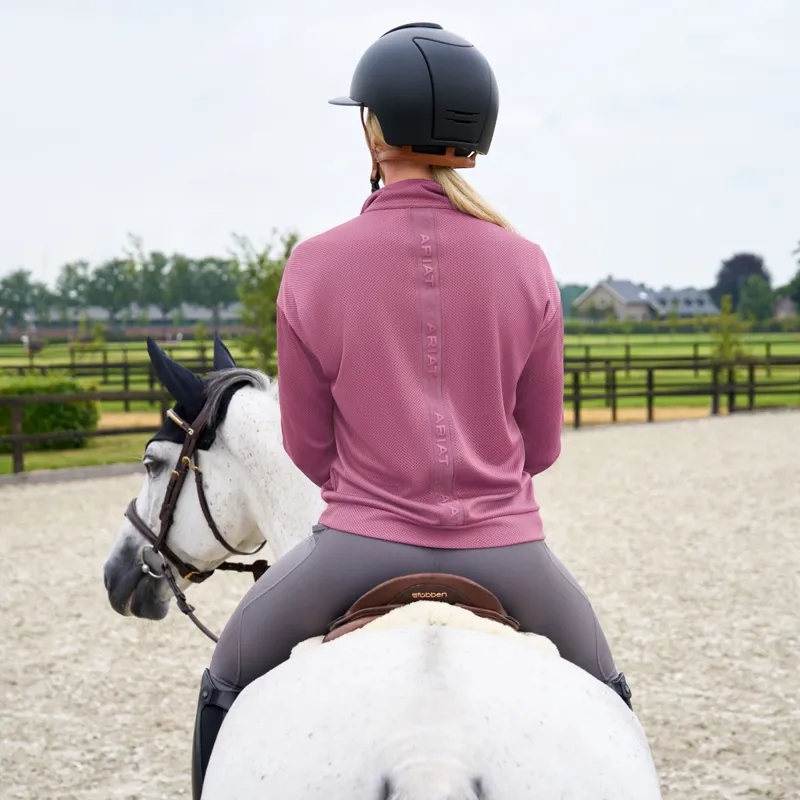 Ariat Breathe 1/2 Zip Ladies Sweatshirt - Tulipwood-1