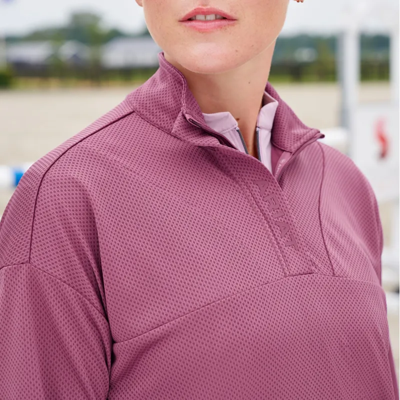 Ariat Breathe 1/2 Zip Ladies Sweatshirt - Tulipwood-8