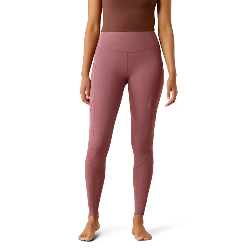 Ariat EOS Breathe Half Grip Ladies Riding Tights - Tulipwood