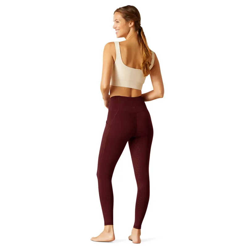 Ariat EOS 2.0 Full Grip Ladies Riding Tights - Malbec-2