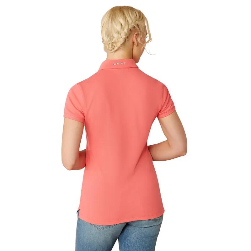 Ariat Prix 3.0 Ladies Polo Shirt - Coral Paradise-2
