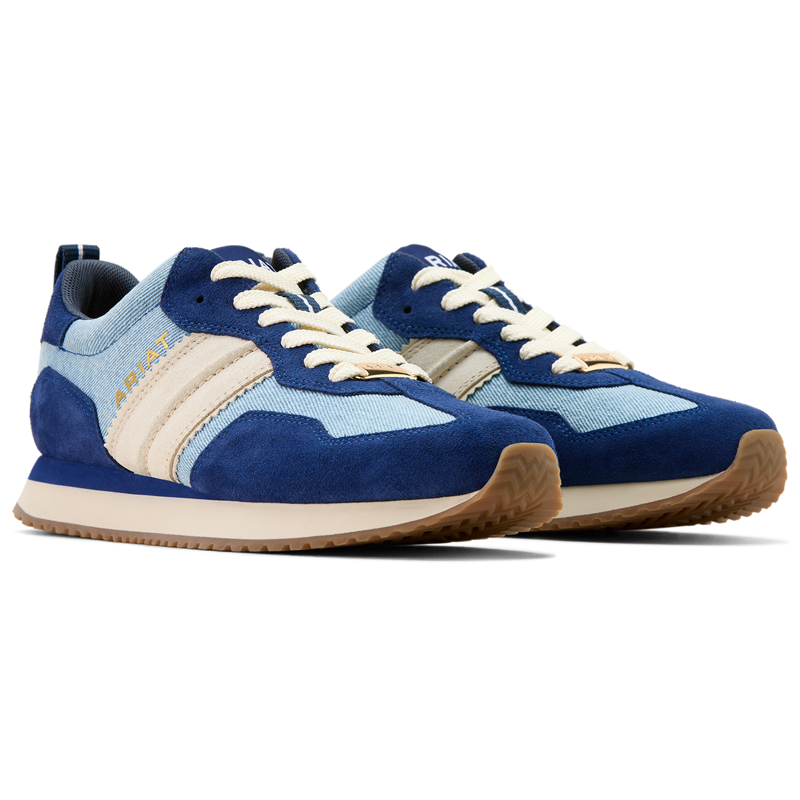 Ariat Ranch Runner Womens Trainers - Light Denim-1