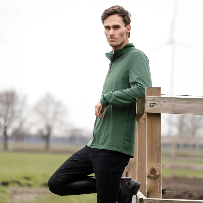 Ariat SolVeil Mens 1/4 Zip Base Layer - Monstera-6