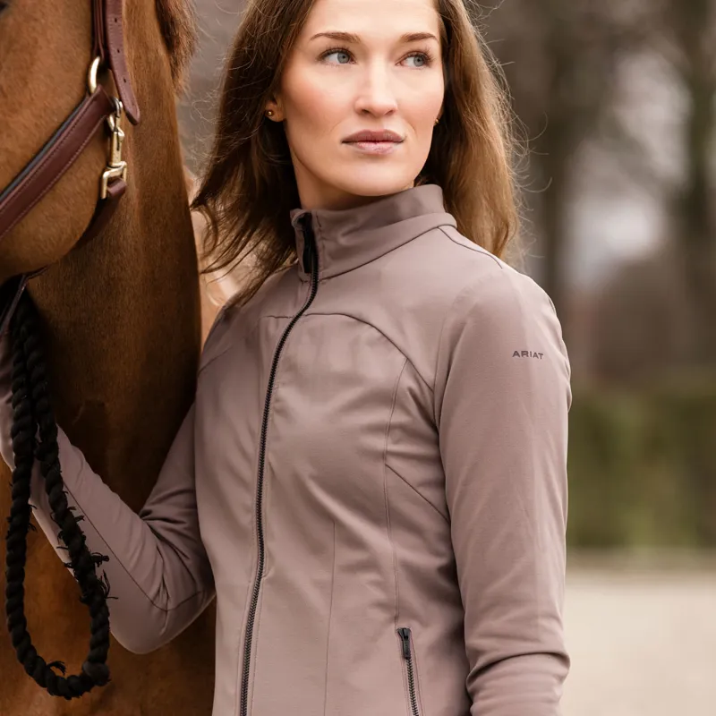 Ariat SolVeil Womens Full Zip Sweatshirt - Iron-2