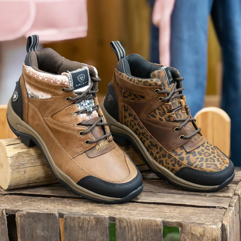 Ariat Terrain Waterproof Womens Boots - Washed Leopard-7