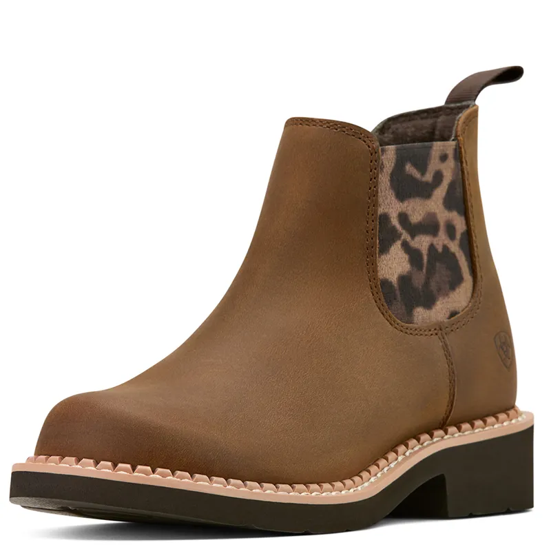 Ariat Youth Fatbaby Chelsea Junior Western Boot - Distressed Brown