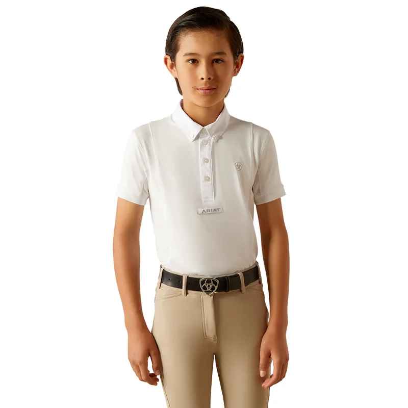 Ariat TEK Junior Unisex Show Shirt - White