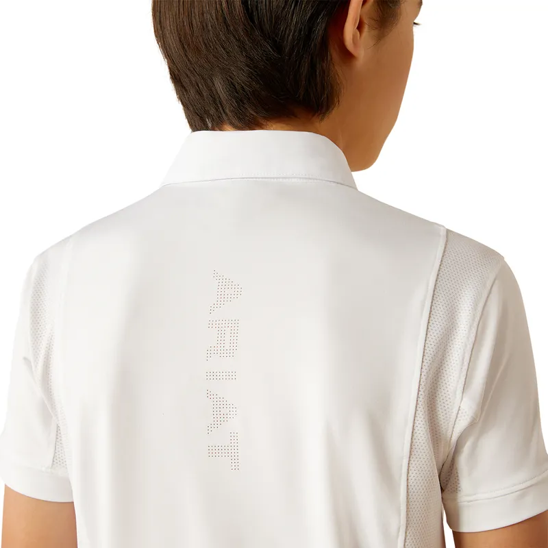 Ariat TEK Junior Unisex Show Shirt - White-2