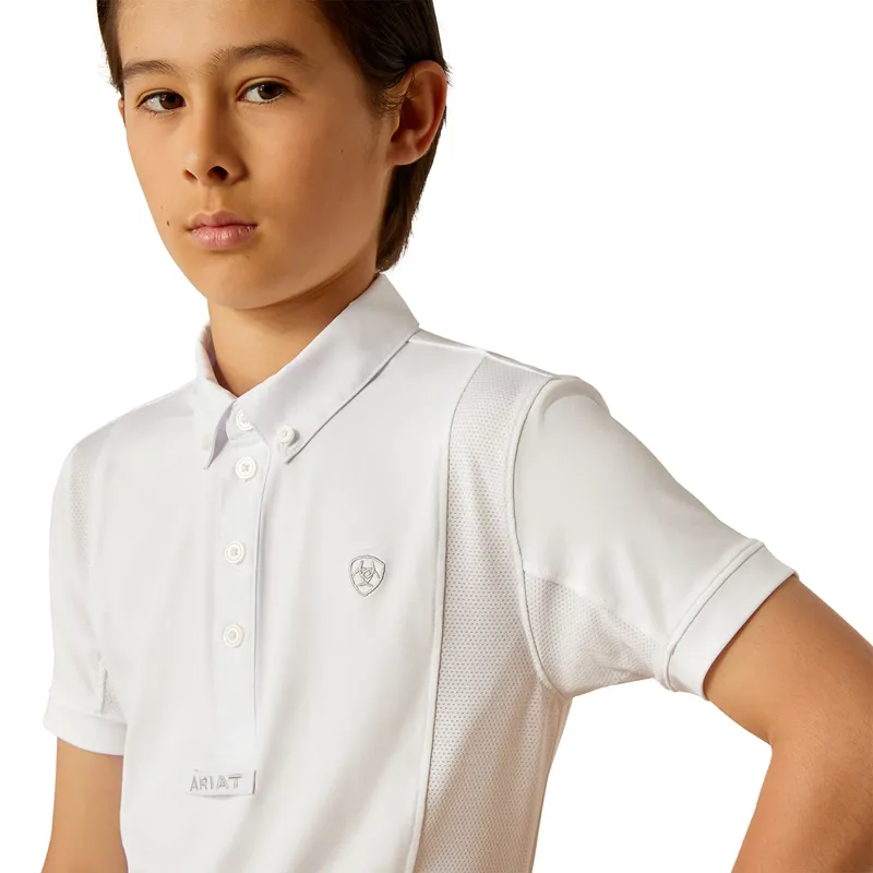 Ariat TEK Junior Unisex Show Shirt - White-3