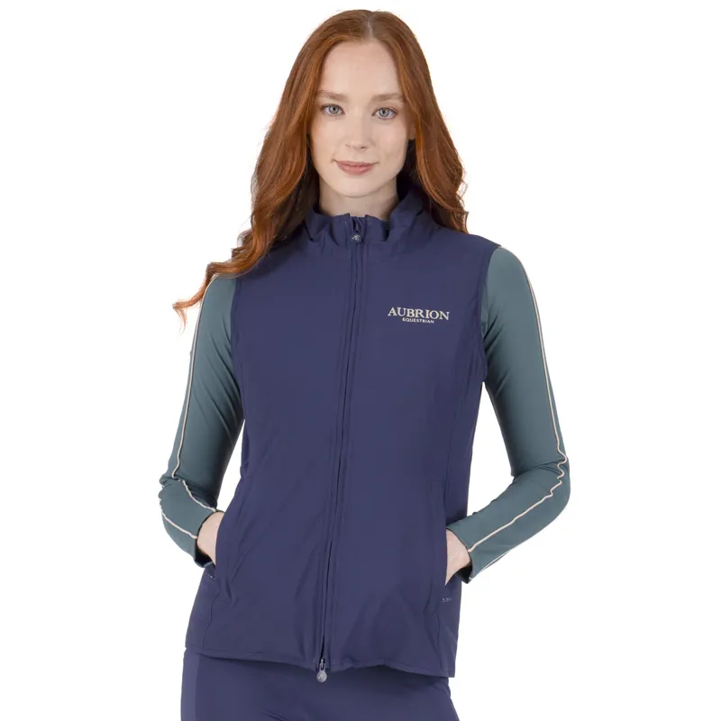 Aubrion Equestrian Womens Gilet - Midnight-1