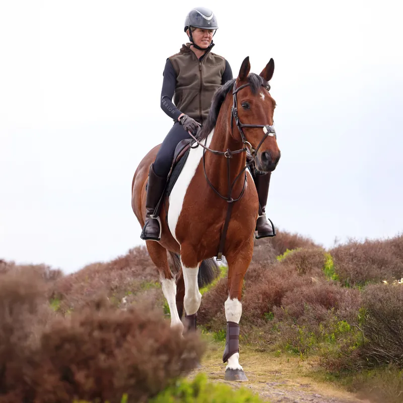 Aubrion Heritage Unisex Fleece Gilet - Dark Olive-3