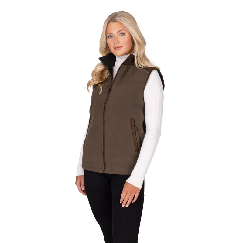 Aubrion Heritage Unisex Fleece Gilet - Dark Olive-1