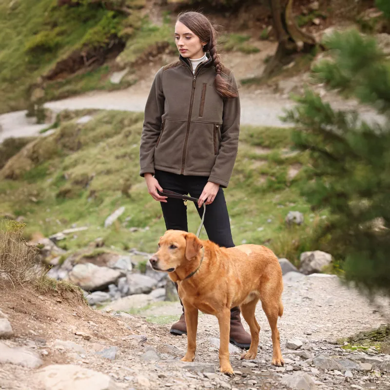 Aubrion Heritage Unisex Full Zip Fleece - Dark Olive-4