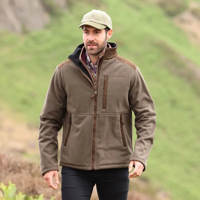 Aubrion Heritage Unisex Full Zip Fleece - Dark Olive-5