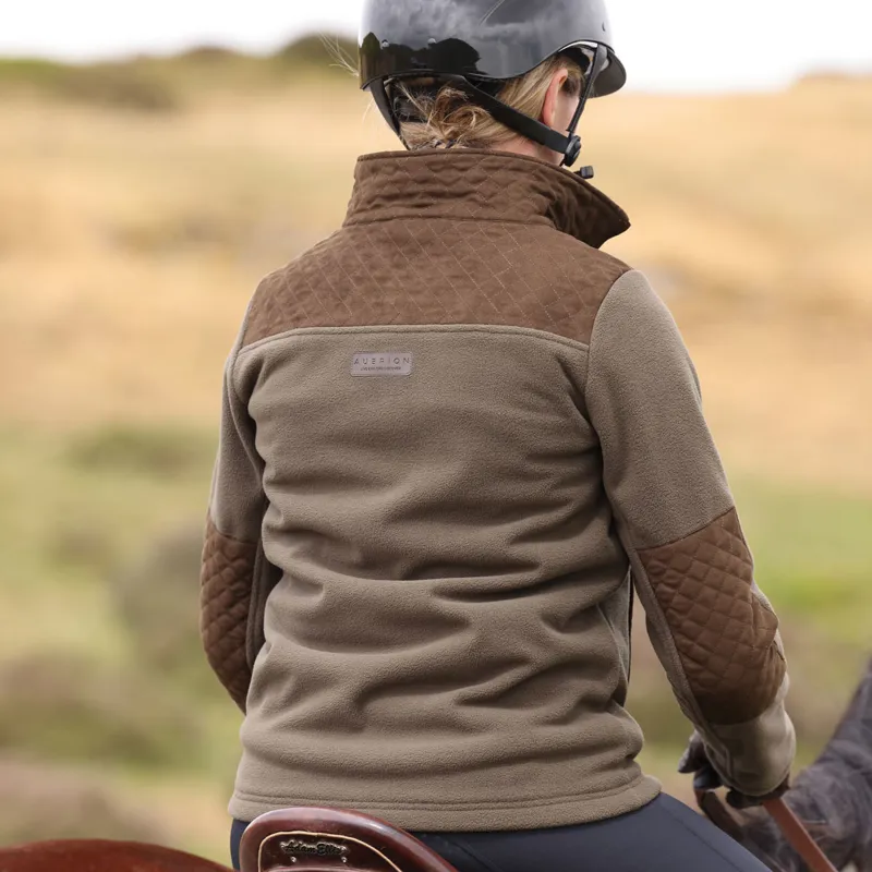 Aubrion Heritage Unisex Full Zip Fleece - Dark Olive-6