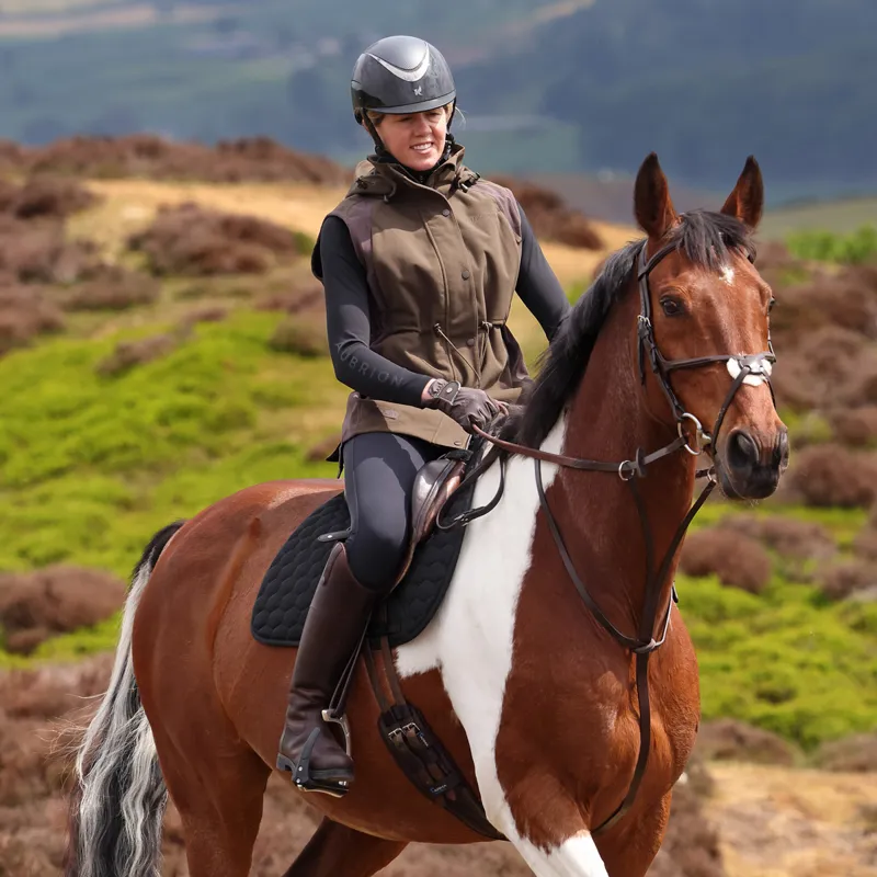 Aubrion Heritage Unisex Waterproof Gilet - Dark Olive-5