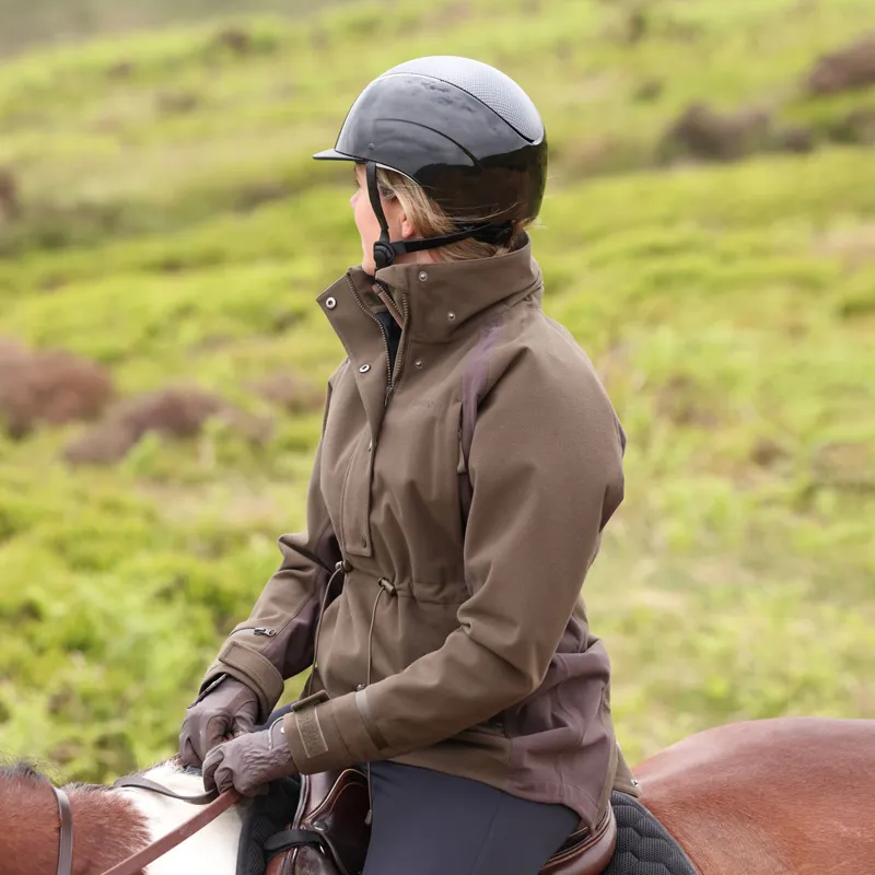 Aubrion Heritage Unisex Quarter Zip Waterproof Jacket - Dark Olive-2