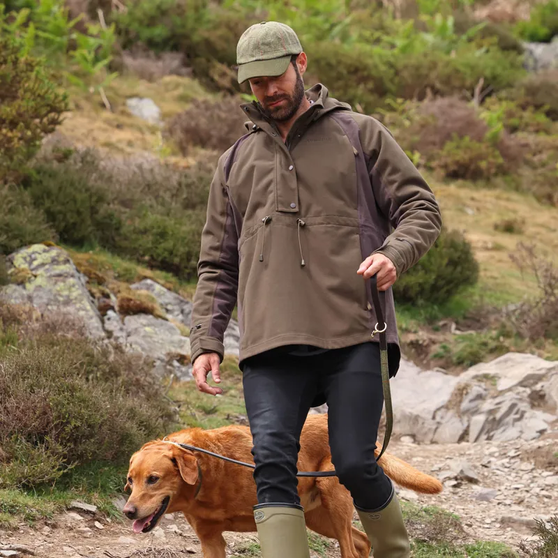 Aubrion Heritage Unisex Quarter Zip Waterproof Jacket - Dark Olive-3