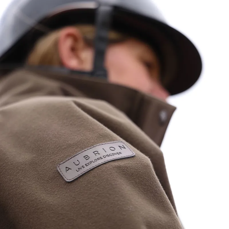 Aubrion Heritage Unisex Quarter Zip Waterproof Jacket - Dark Olive-4