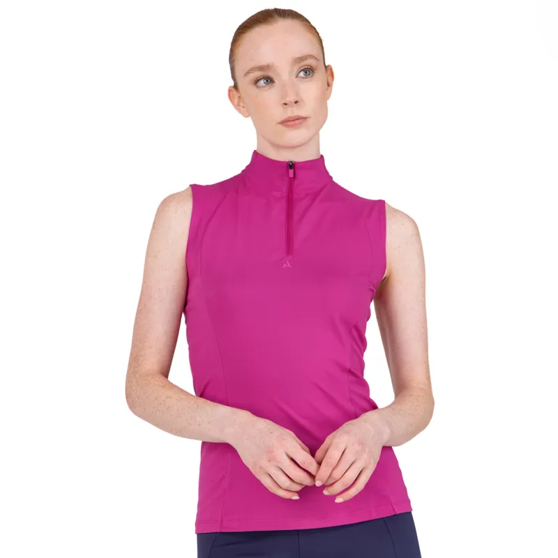 Aubrion React Womens Sleeveless Base Layer - Fuchsia