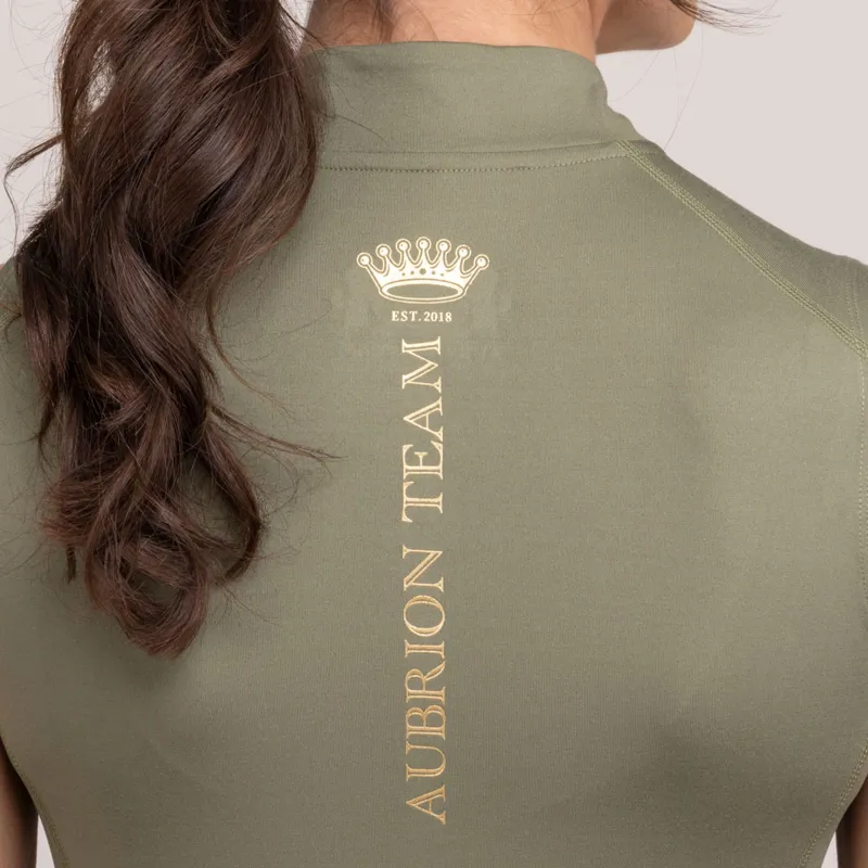 Aubrion Team Ladies Sleeveless Base Layer - Moss-1