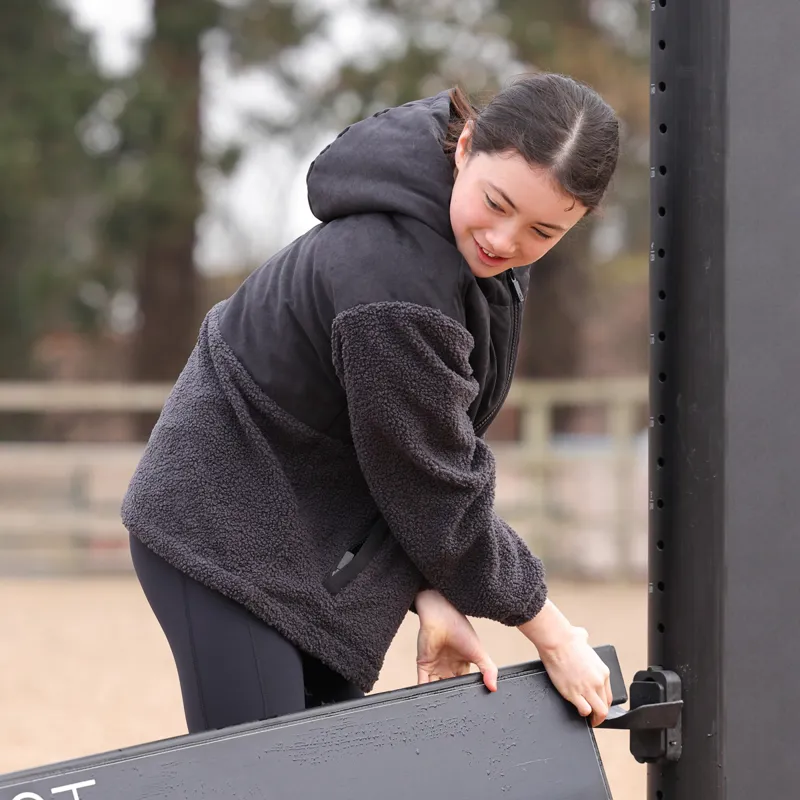 Aubrion React Young Rider Sherpa Fleece Jacket - Shadow-3