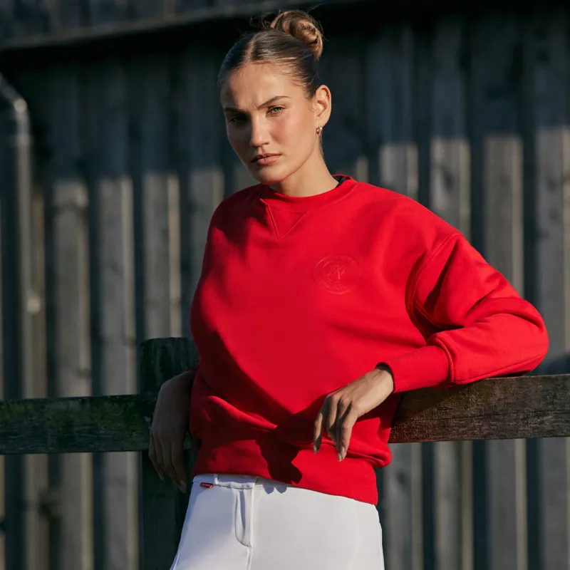 Aztec Diamond Sporting Goods Womens Crew Neck Jumper - Crimson Pre-Order