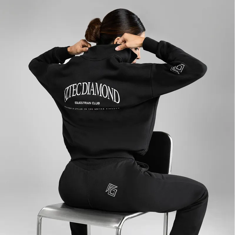 Aztec Diamond EQ Club Womens Half Zip Sweater - Black-2