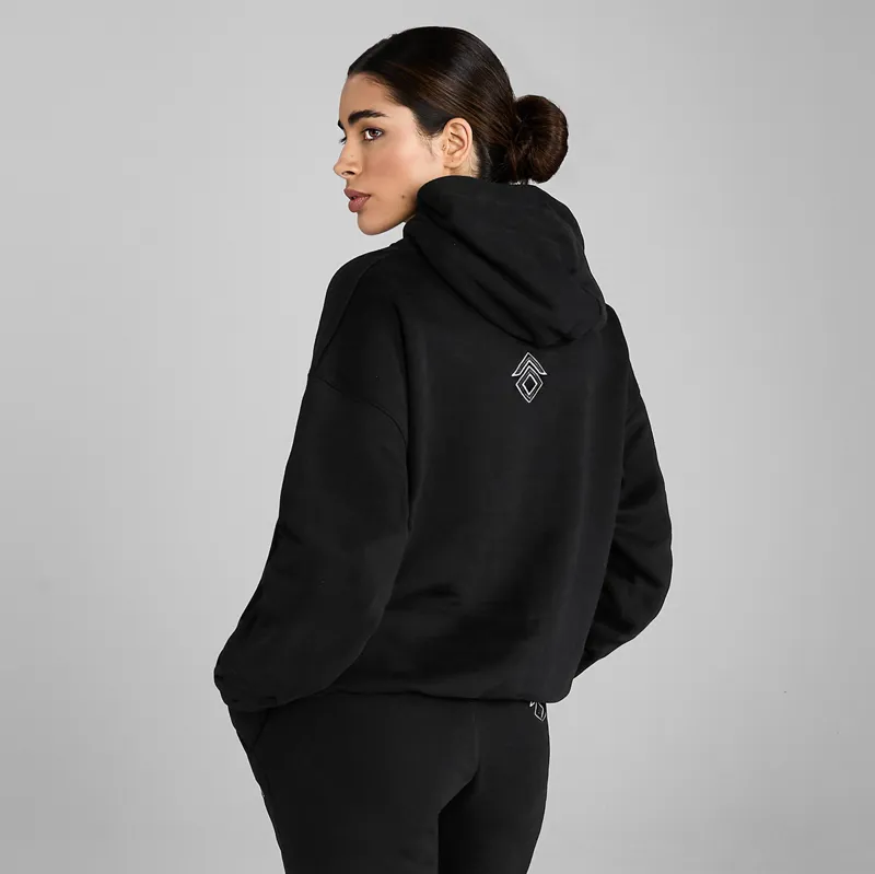Aztec Diamond EQ Club Womens Pull On Hoodie - Black-1