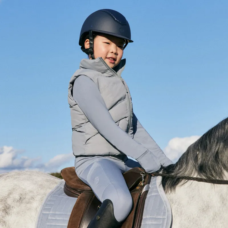 Aztec Diamond Young Rider Mid Layer Junior Gilet - Ash Blue Pre-Order-1