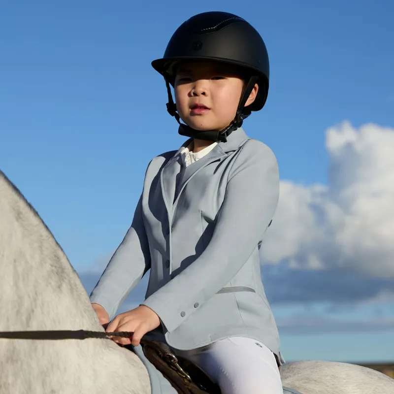 Aztec Diamond Young Rider Show Jacket - Ash Blue Pre-Order-1