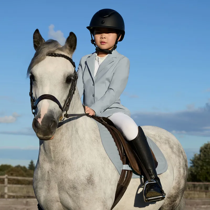 Aztec Diamond Young Rider Show Jacket - Ash Blue Pre-Order-8