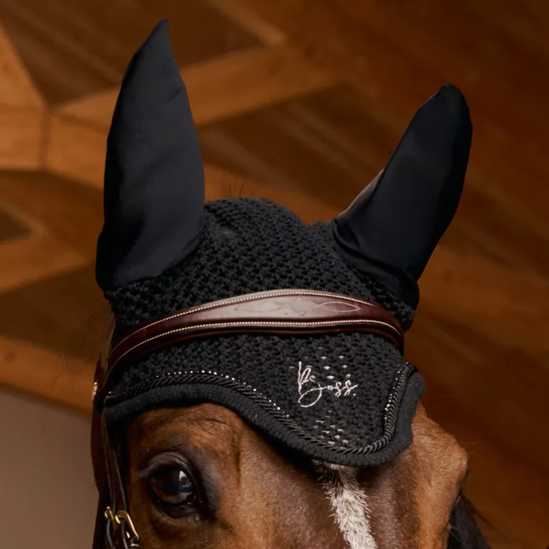 BOSS Equestrian Glitter Competition Ears - Black-1