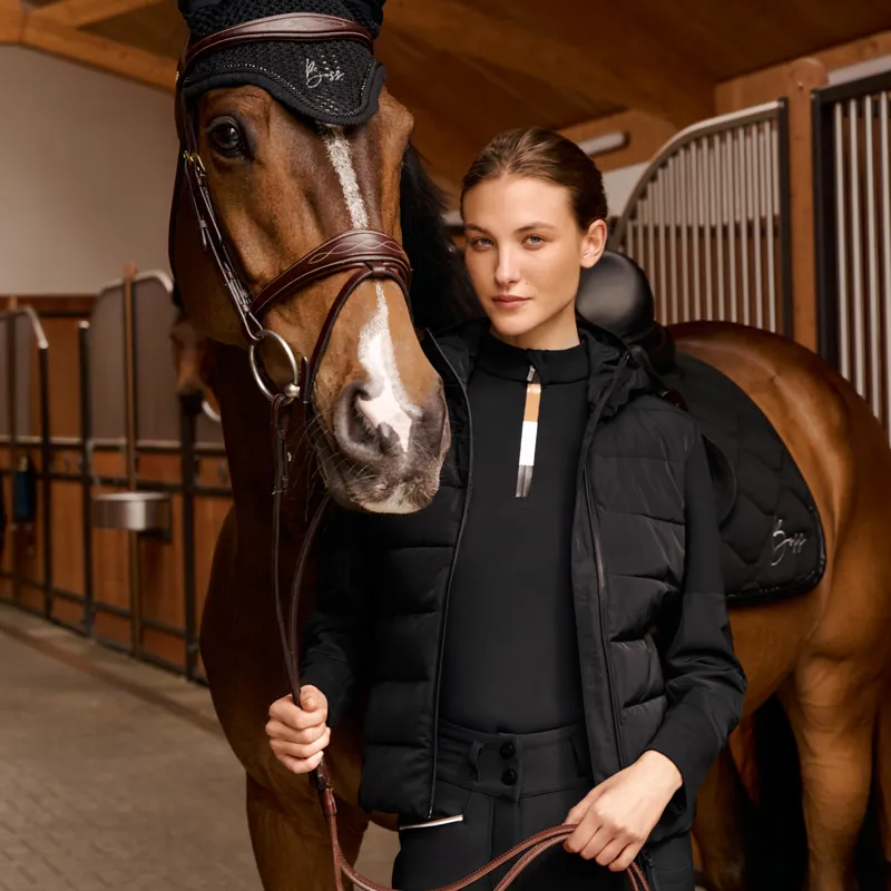 BOSS Equestrian Jessy Womens Puffer Hybrid Jacket - Black-4