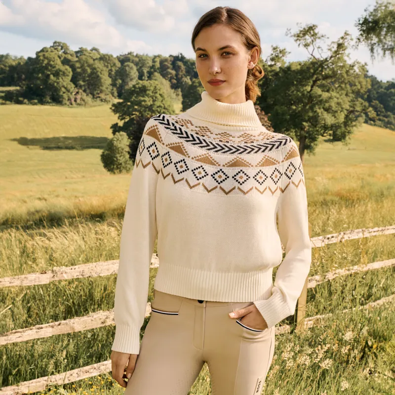 BOSS Equestrian Anouk Womens Jumper - Norway Soft Cream-1
