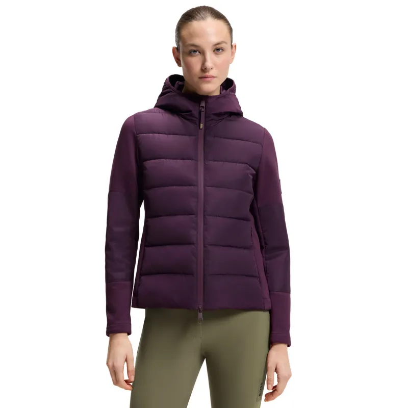 BOSS Equestrian Jessy Womens Hybrid Puffer Jacket - Deep Purple