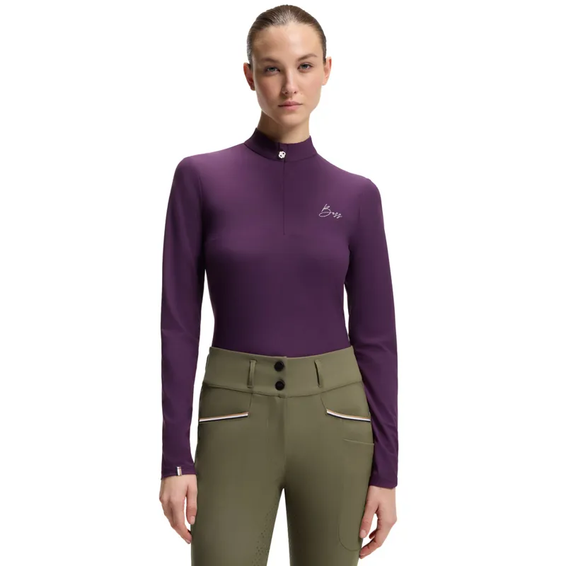 BOSS Equestrian Minou Womens Training Shirt - Deep Purple