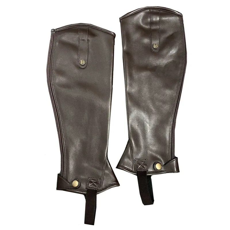 Brogini Stretch Mini Half Chaps - Brown - Small