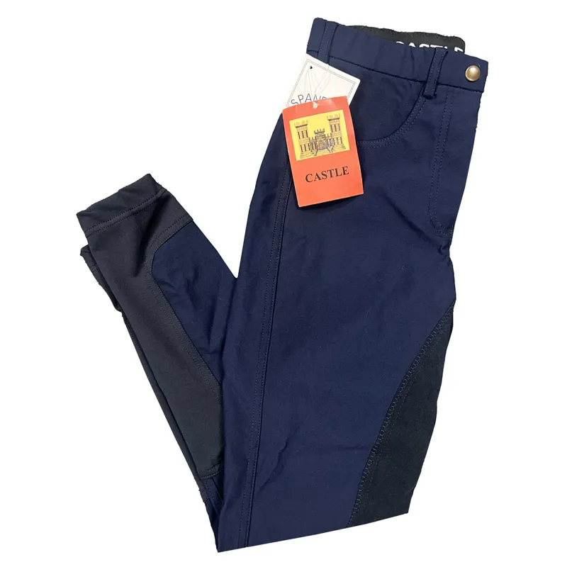 Castle Balmoral Full Suede Seat Breeches - Navy 24in Not Quite Perfect