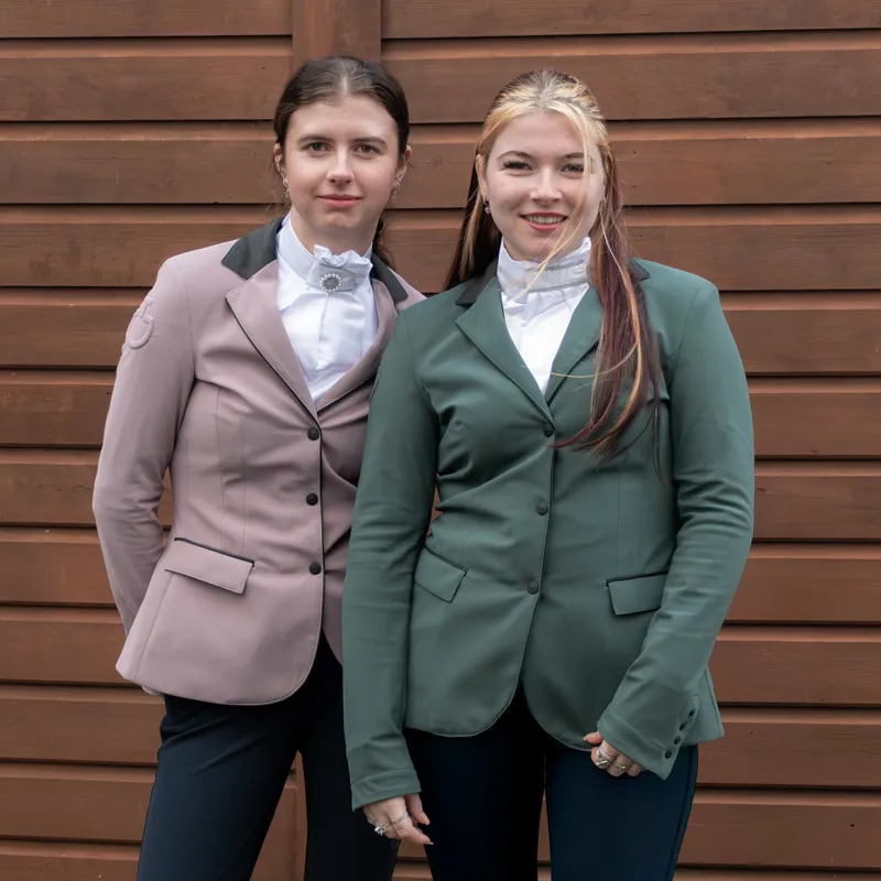 Cavalleria Toscana Competition Zip Womens Show Jacket - Jungle Green-3